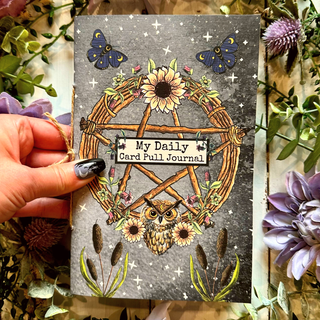 Handmade Daily Tarot or Oracle Card Pull Journal