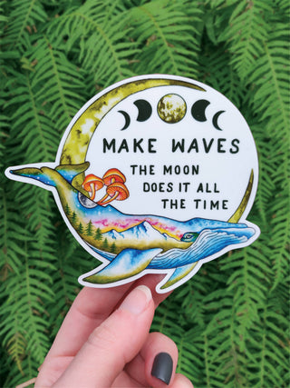 Make Waves - Vinyl Sticker