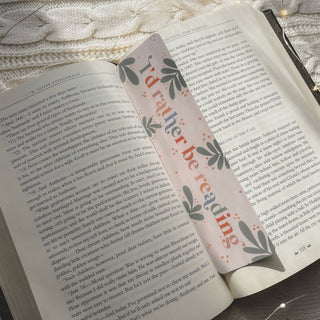 I'd Rather Be Reading Polka Dot Bookmark | Glossy