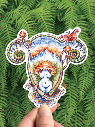 Mushroom Goddess - Vinyl Sticker