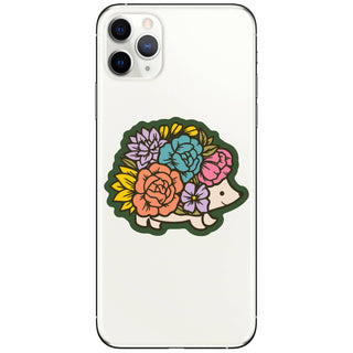 Hedgehog Bouquet Vinyl Sticker